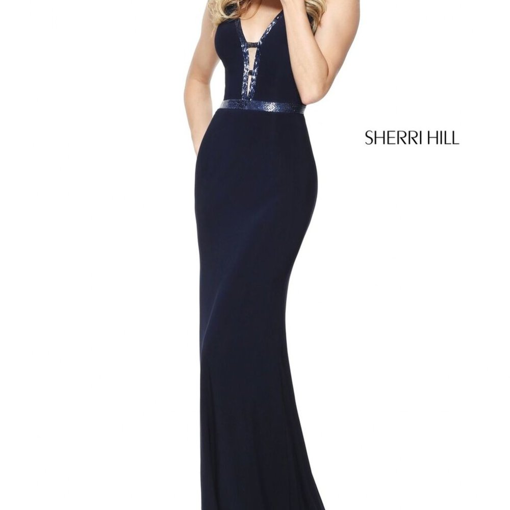 Sherri Hill Navy SZ 6 & SZ 10